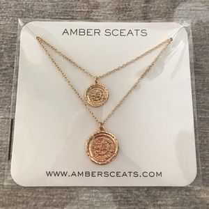 Amber Sceats Double Coin Necklace